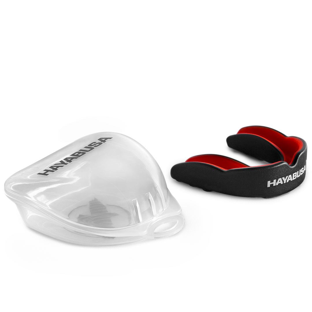 Hayabusa Combat Mouthguard - Adult - zwart/rood