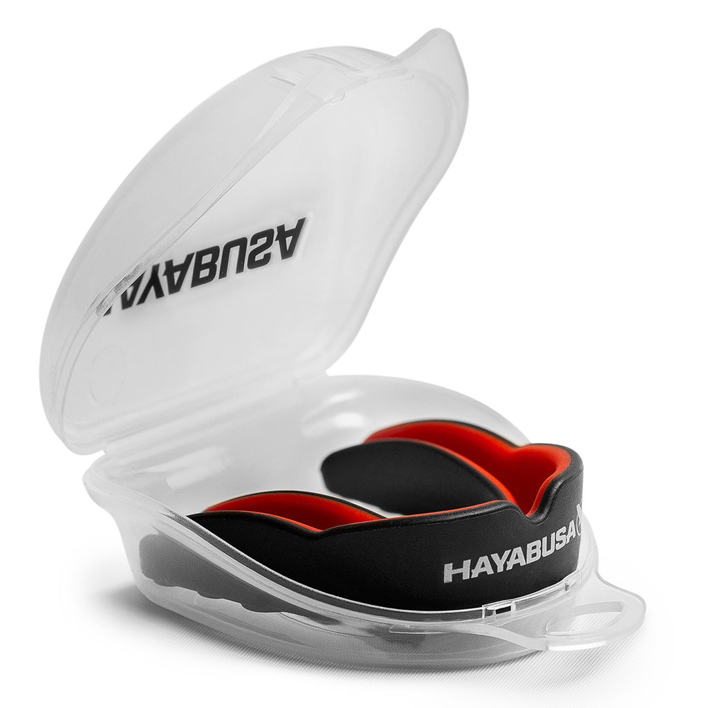 Hayabusa Combat Mouthguard - Adult - zwart/rood