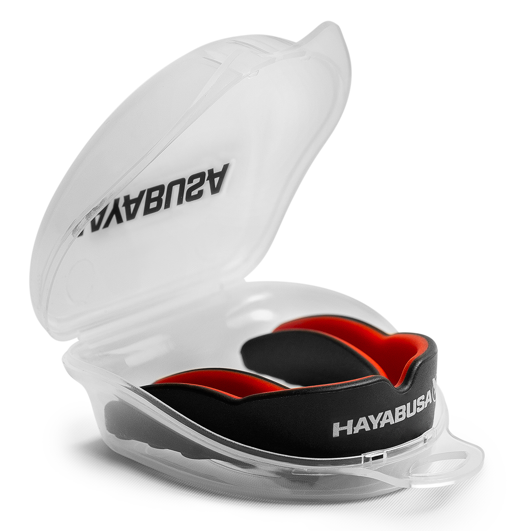 Hayabusa Combat Mouthguard - Adult - zwart/rood