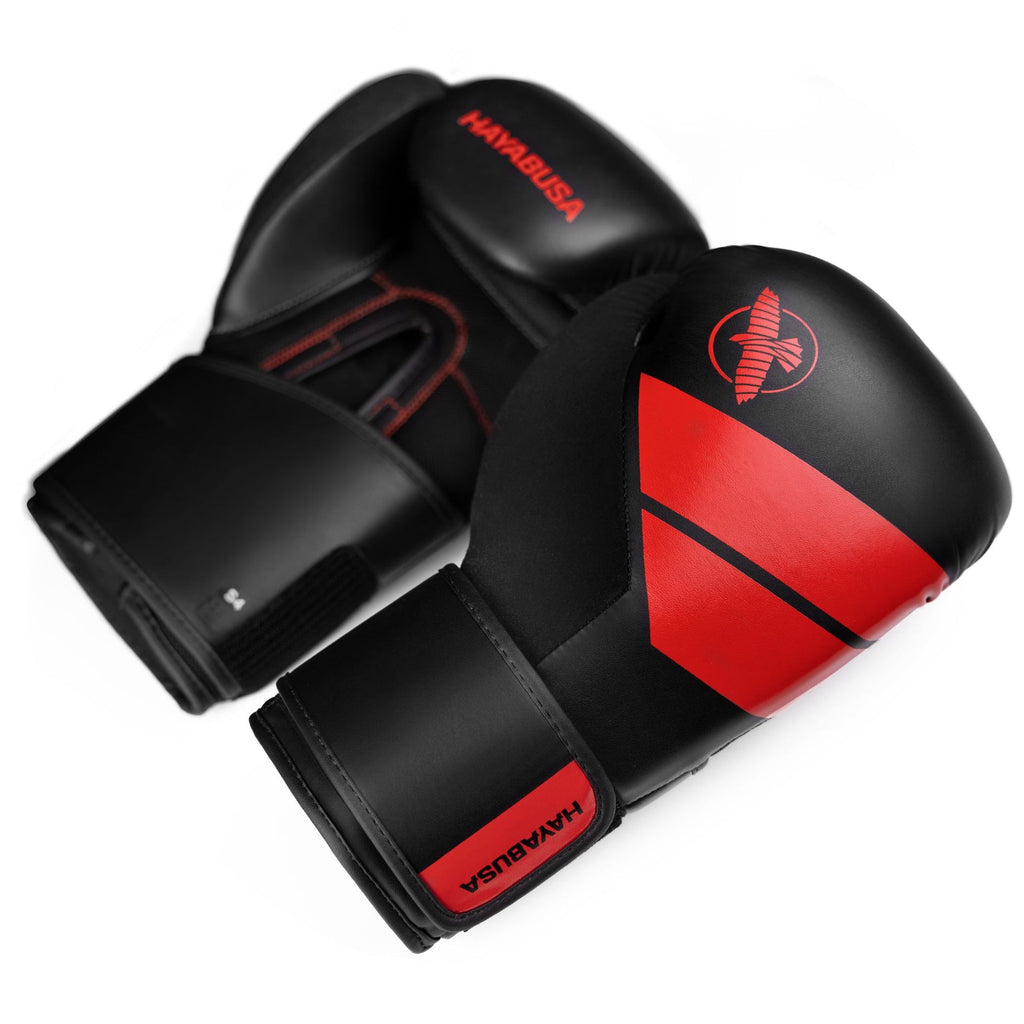 Hayabusa S4 Bokshandschoenen - Zwart/Rood
