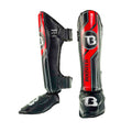 Booster Pro Range BSG V9 Scheenbeschermers - Zwart / Rood