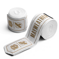 Hayabusa Mayweather Stretch Handwraps - Wit/Goud - 4,5 meter