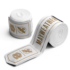 Hayabusa Mayweather Stretch Handwraps - Wit/Goud - 4,5 meter