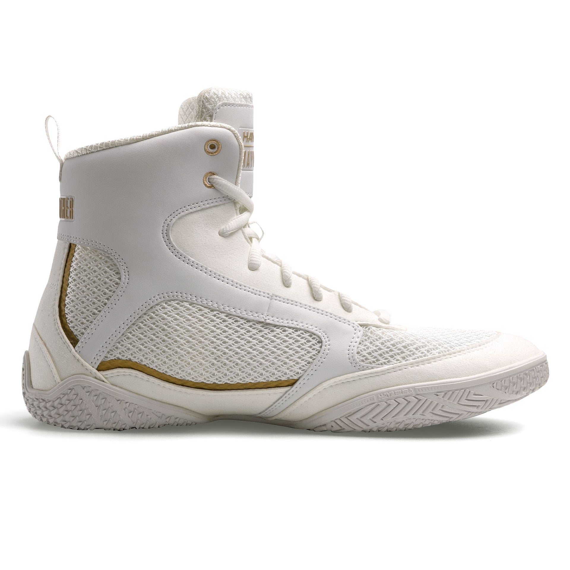 Hayabusa Mayweather Champ Boksschoenen - Wit/Goud