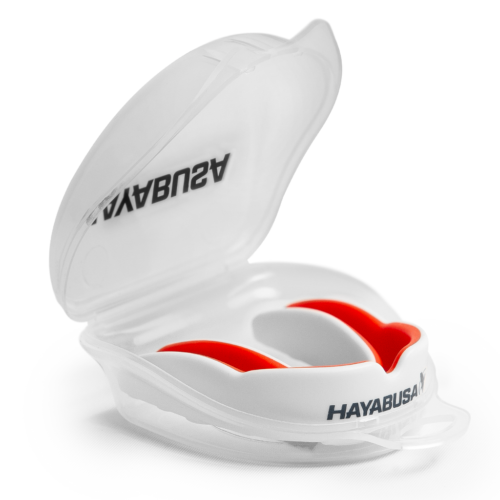 Hayabusa Combat Mouthguard - Adult - wit/rood