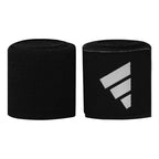 Adidas Boxing Crepe Handwraps - 450 cm - Zwart – opgerolde bandages met logo