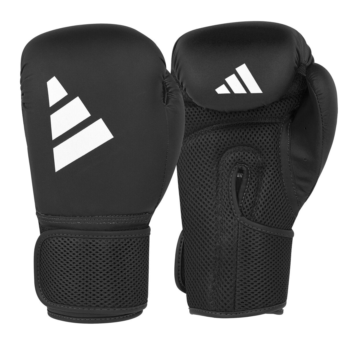 Adidas Power 25 Kinder Bokshandschoenen - Zwart/Wit – voor- en handpalmzijde