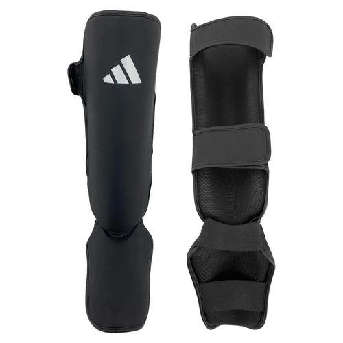 Adidas Scheenbeschermers - Zwart/Wit – voor- en achterzijde