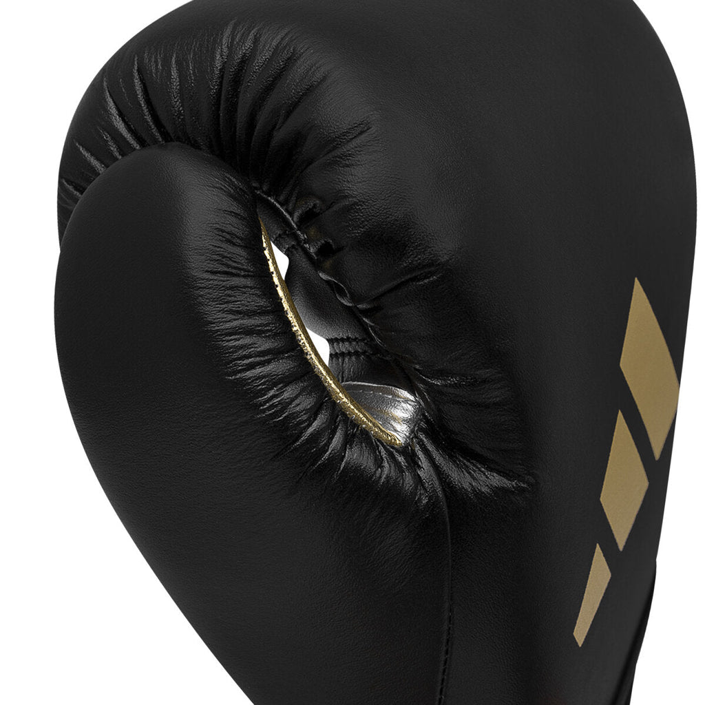 Adidas Speed 501 Bokshandschoenen - Zwart/Goud – detail van de duim en padding