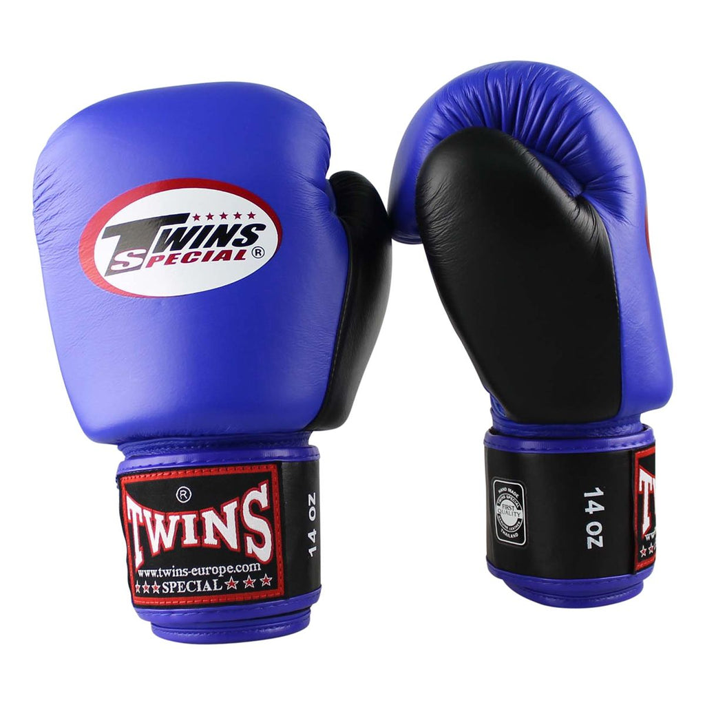 Twins Special BGVL 3 Bokshandschoenen - Echt Leer - Blauw / zwart