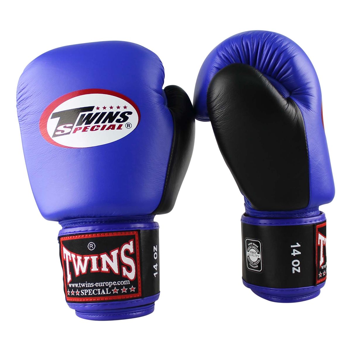 Twins Special BGVL 3 Bokshandschoenen - Echt Leer - Blauw / zwart