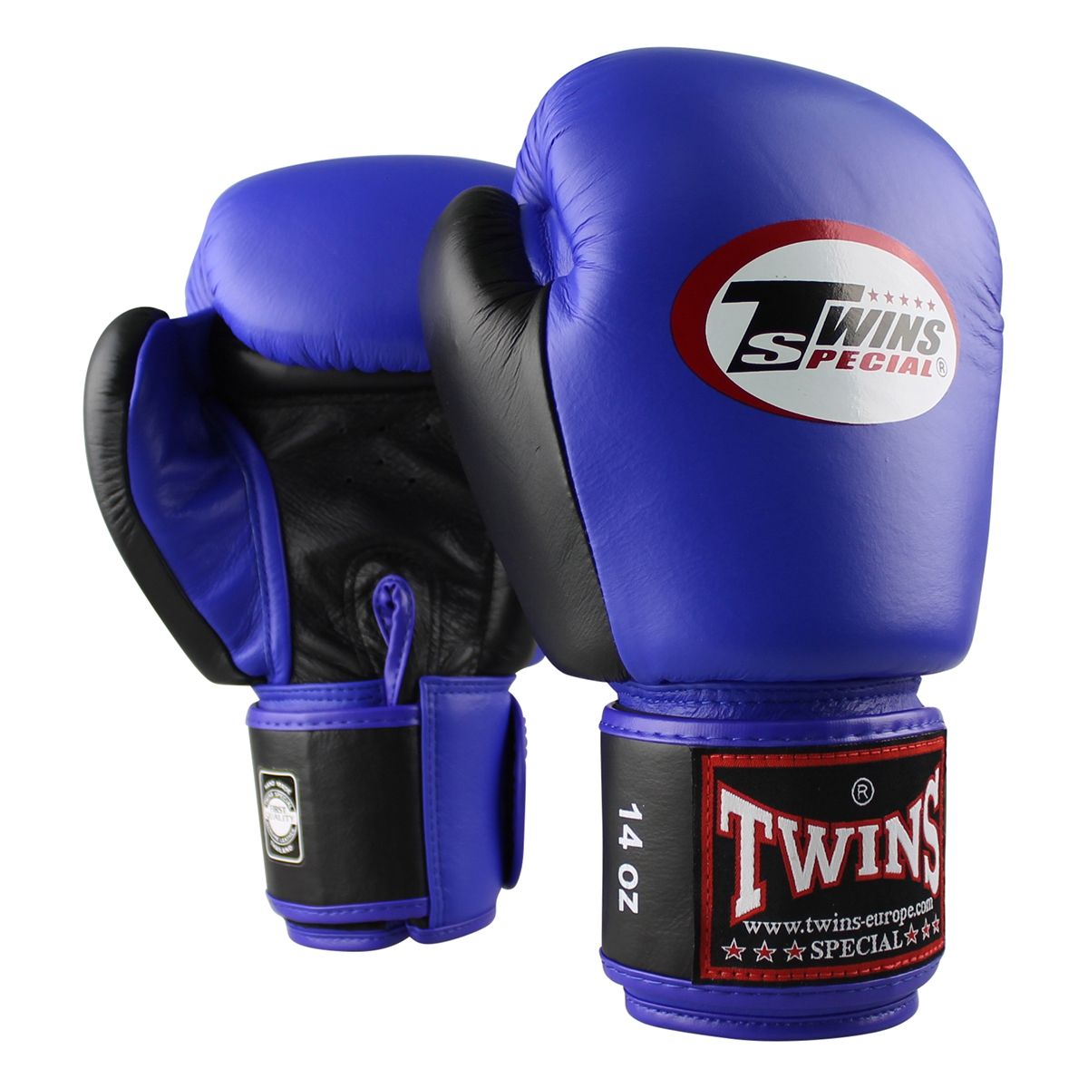 Twins Special BGVL 3 Bokshandschoenen - Echt Leer - Blauw / zwart