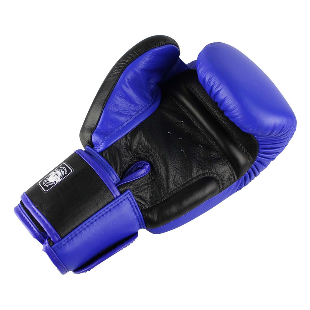 Twins Special BGVL 3 Bokshandschoenen - Echt Leer - Blauw / zwart