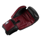Twins Special BGVL 3 Bokshandschoenen - Echt Leer - Zwart / wijnrood