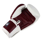 Twins Special BGVL 3 Bokshandschoenen - Echt Leer - Wit / wijnrood