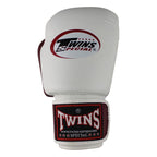 Twins Special BGVL 3 Bokshandschoenen - Echt Leer - Wit / wijnrood