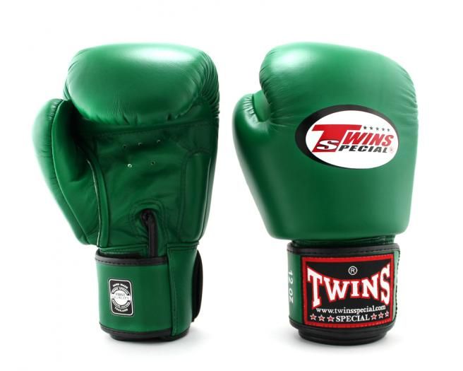 Twins Special BGVL 3 Bokshandschoenen - Echt Leer - Donkergroen