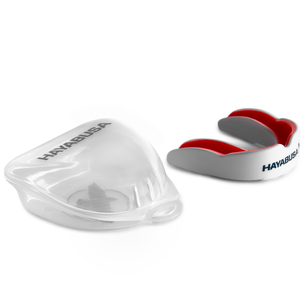 Hayabusa Combat Mouthguard - Adult - wit/rood