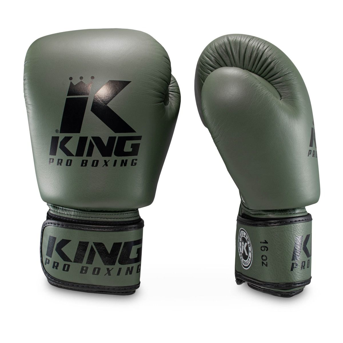 King Pro Boxing Bokshandschoenen - BGVL 3 - Olijfgroen
