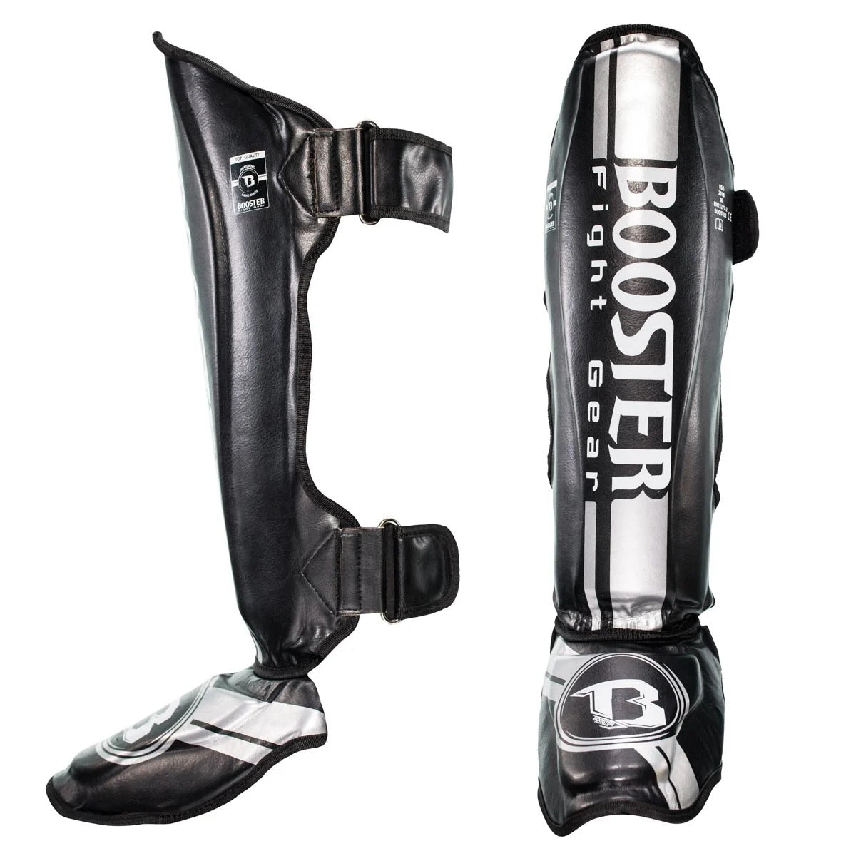 Booster Pro Range BSG V3 Scheenbeschermers - Zwart / Zilver