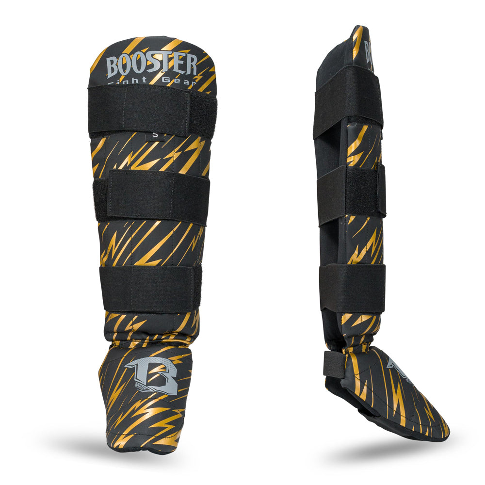 Booster Scheenbeschermers voor kinderen – Combat Series 1 - Zwart/Goud