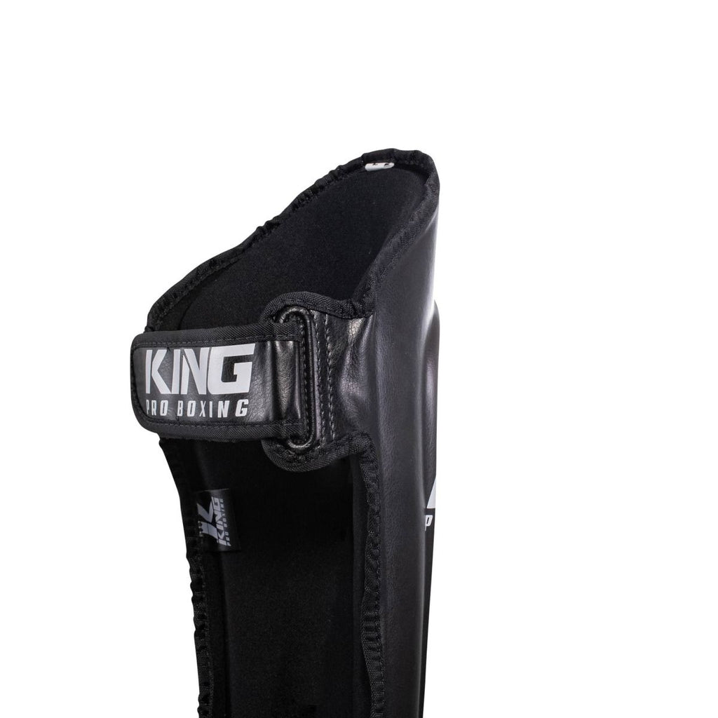 King Pro Boxing SGL 7 Kickboks Scheenbeschermers - zwart/wit