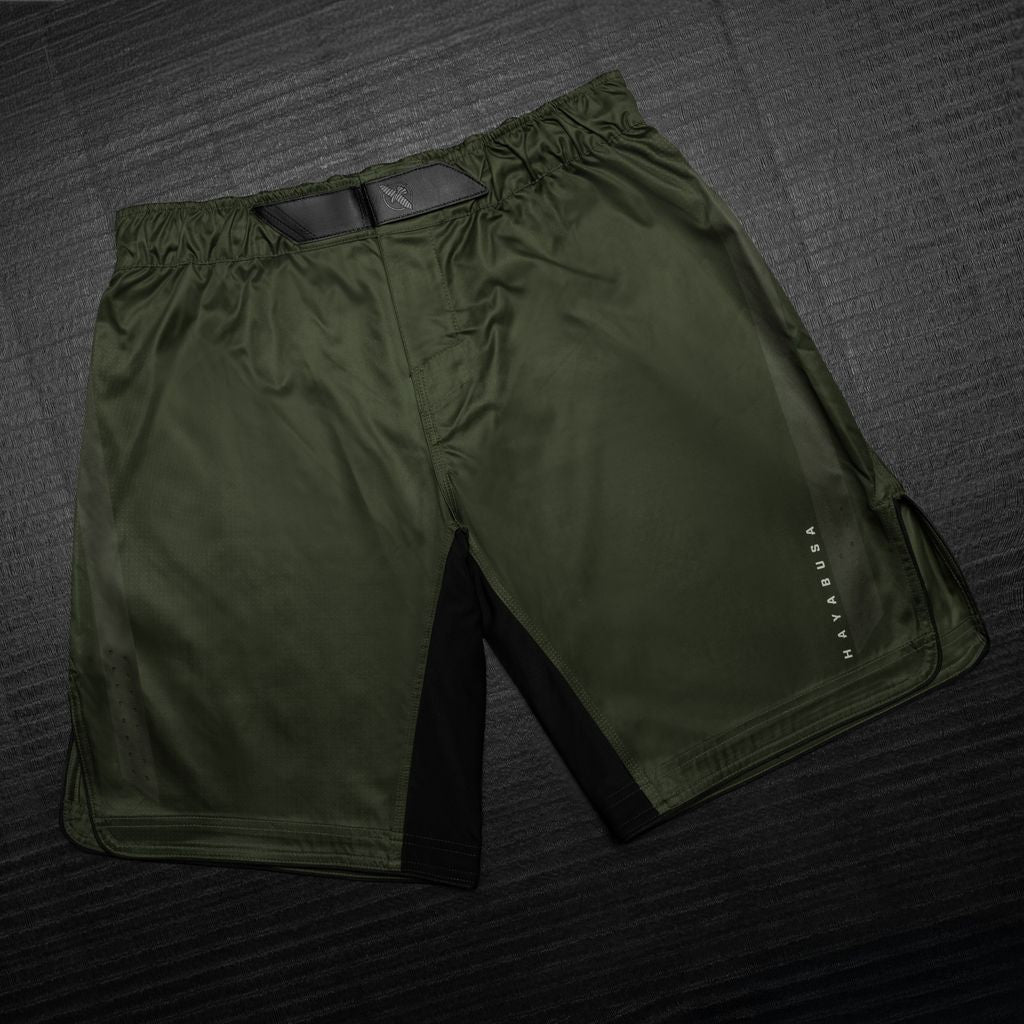Hayabusa Core Fight Shorts voor heren - Full Length - Donkergroen