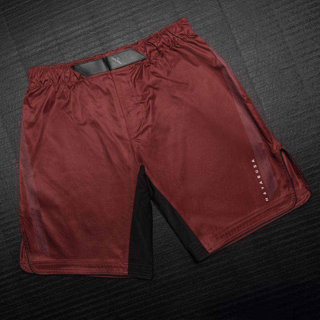 Hayabusa Core Fight Shorts voor heren - Full Length - Donkerrood