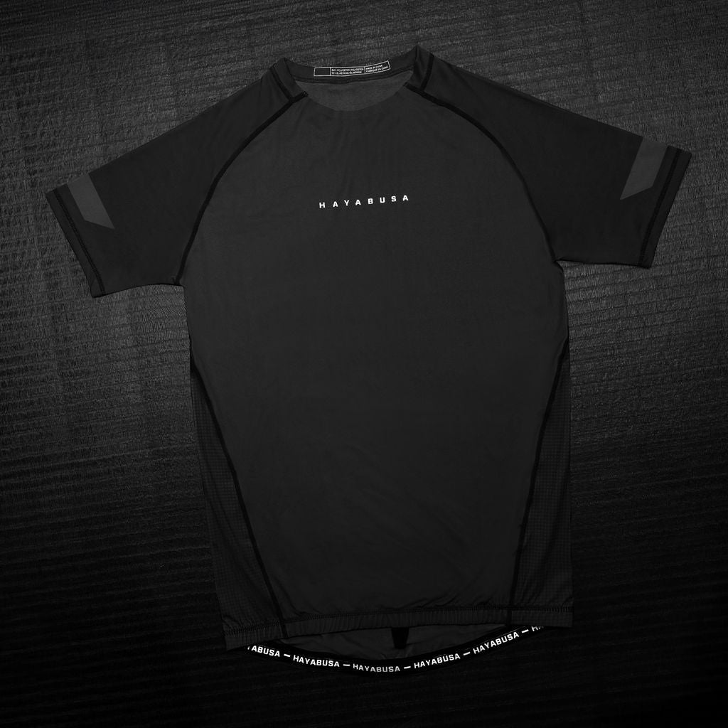 Hayabusa Core Short Sleeve Rashguard voor heren - Zwart