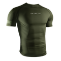 Hayabusa Core Short Sleeve Rashguard voor heren - Donkergroen
