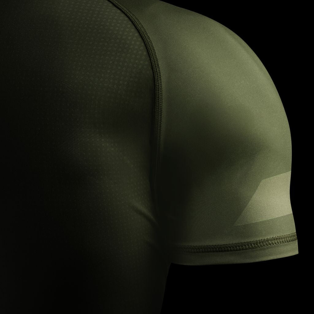 Hayabusa Core Short Sleeve Rashguard voor heren - Donkergroen