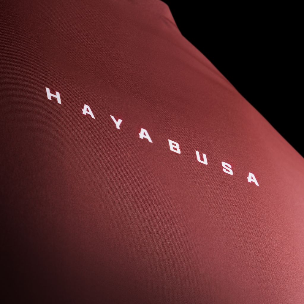 Hayabusa Core Short Sleeve Rashguard voor heren - Donkerrood