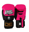 Danger Evolution Black Wrist Bokshandschoenen - Semi Leer - Neon Roze/Zwart
