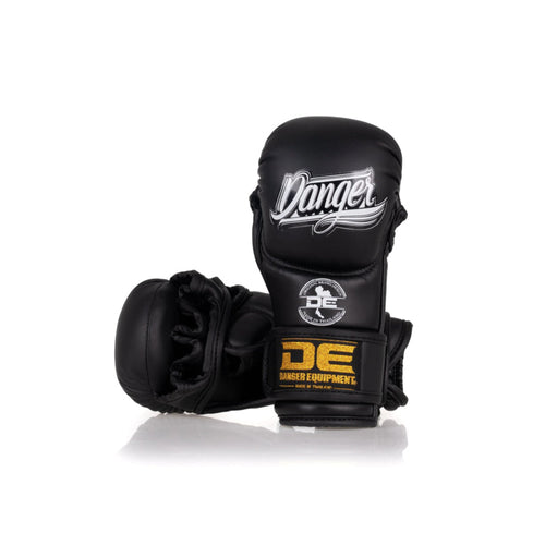 Danger MMA Sparring Handschoenen - semi leer - Zwart