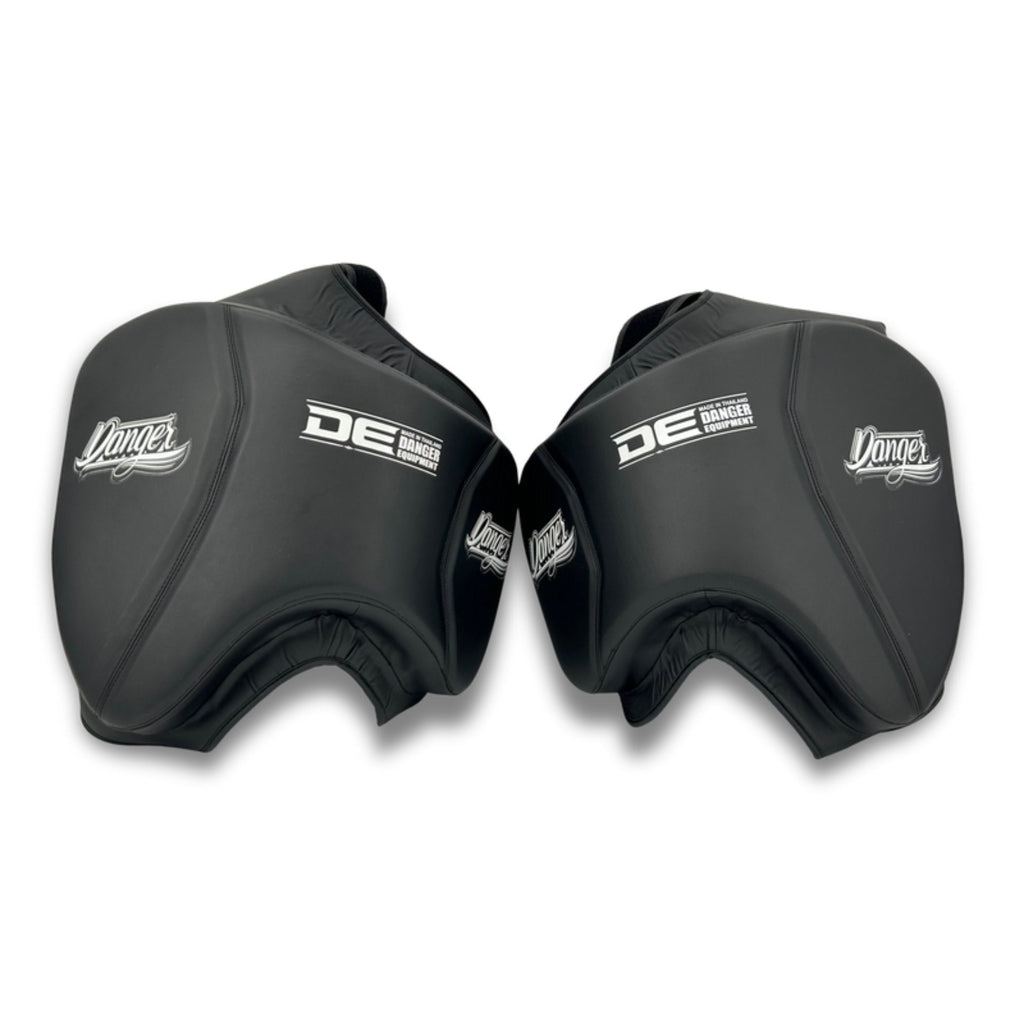 Danger Thigh Pads - Iron Man Leg Shield - 1 paar - zwart