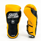 Danger Ultimate Fighter Bokshandschoenen - Echt Leer - Geel/Zwart