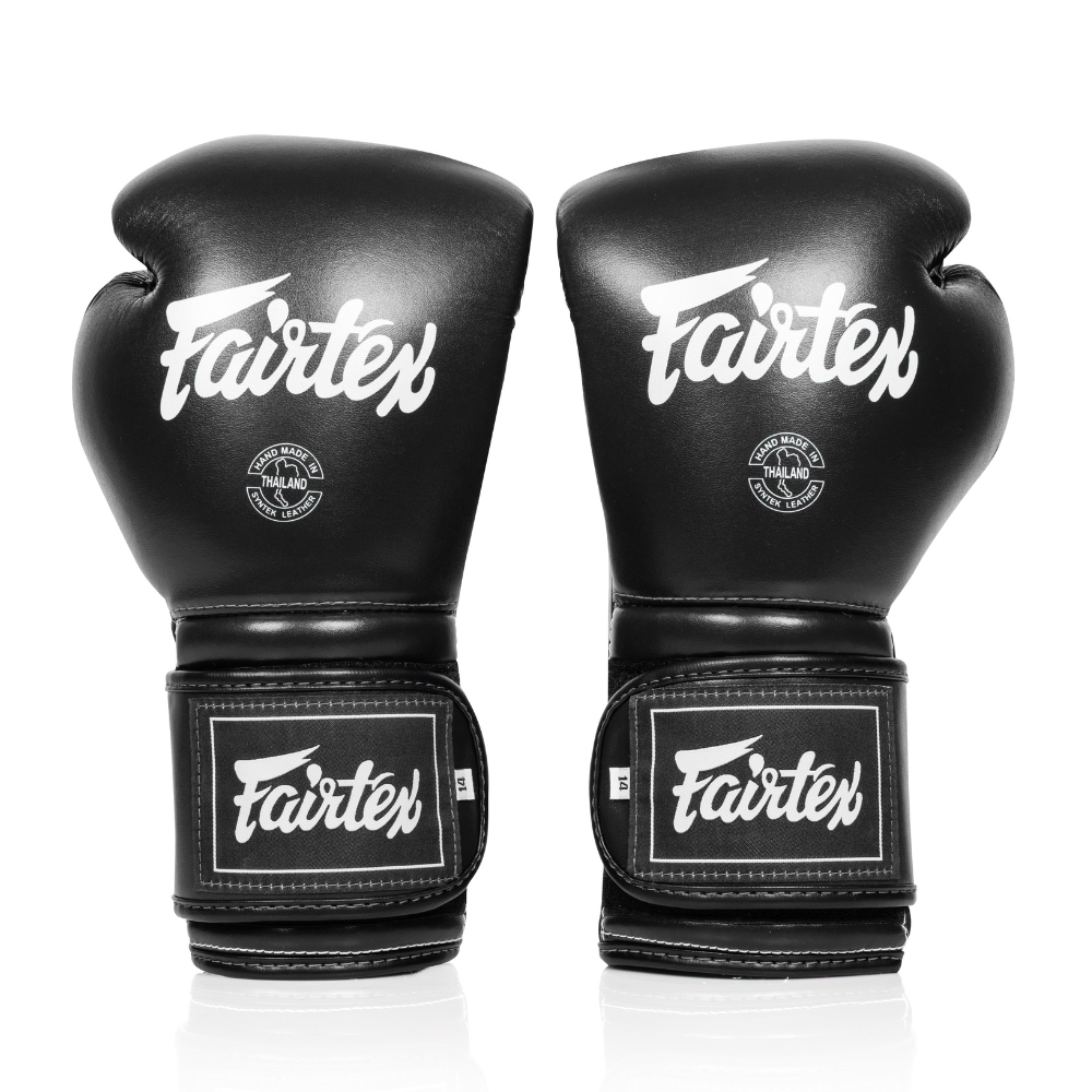 Fairtex BGV9C-PLUS Bokshandschoenen - Mexican Style - Zwart – voorkant van het paar