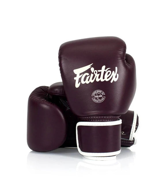 Fairtex BGV16 Bokshandschoenen -Echt Leer - Maroon