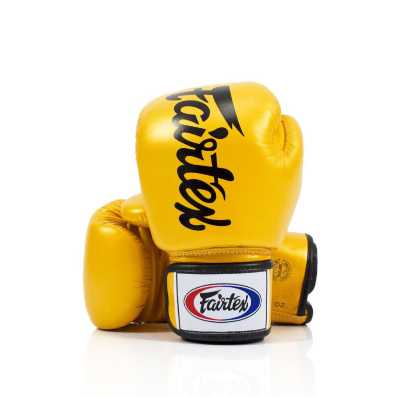 Fairtex BGV19 Deluxe "Tight-Fit" Bokshandschoenen - Goudgeel