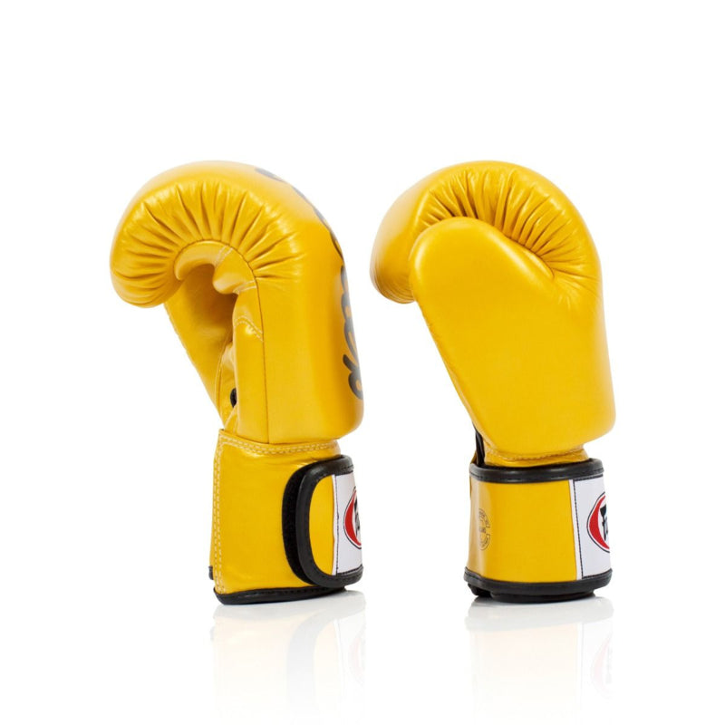 Fairtex BGV19 Deluxe "Tight-Fit" Bokshandschoenen - Goudgeel