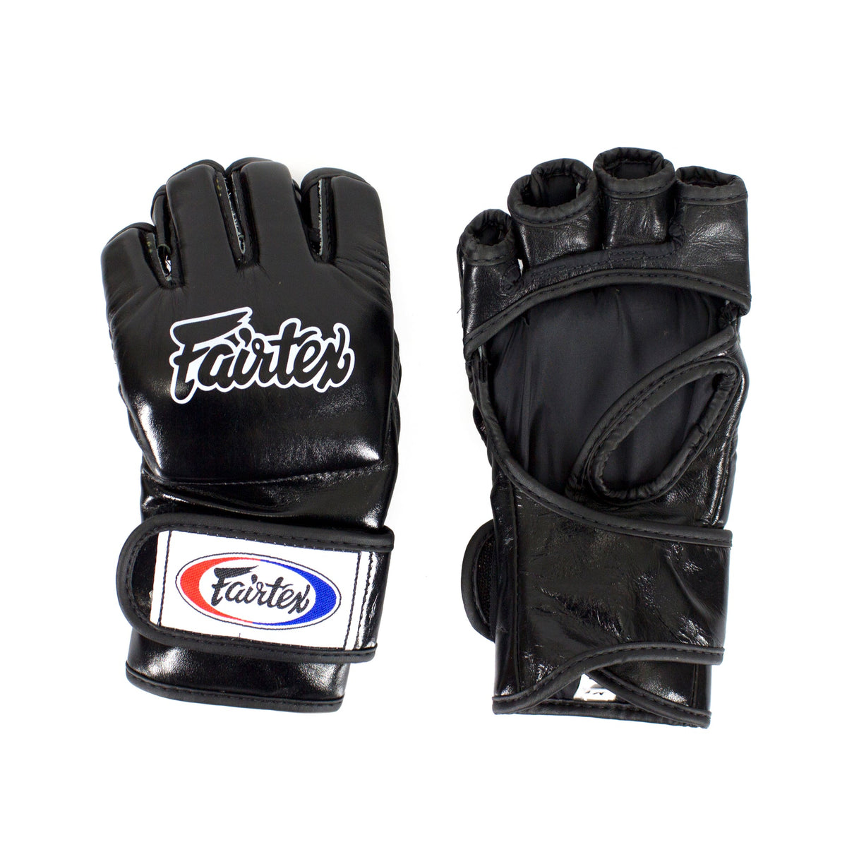 Fairtex FGV12 Grappling Handschoenen - Leer - Zwart