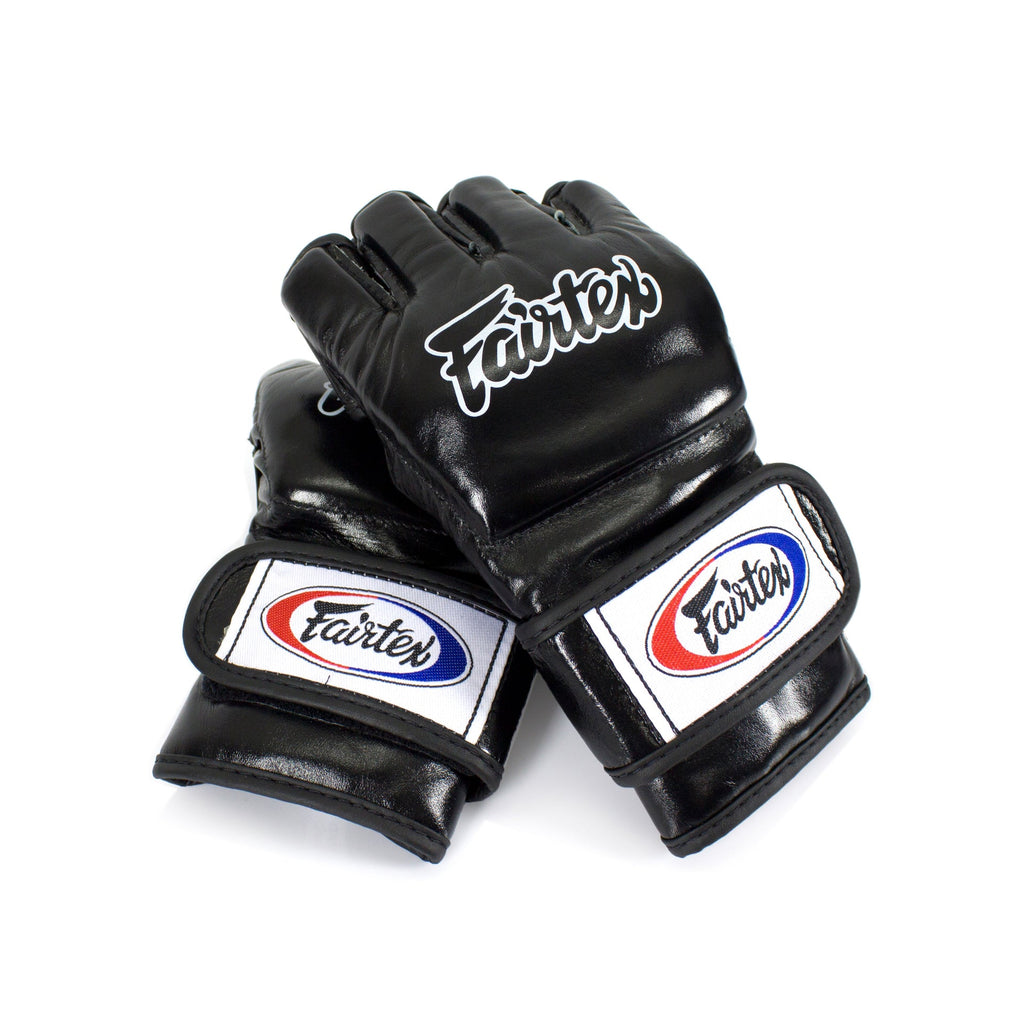 Fairtex FGV12 Grappling Handschoenen - Leer - Zwart