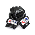 Fairtex FGV12 Grappling Handschoenen - Leer - Zwart
