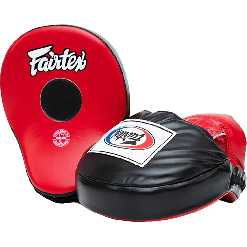 Fairtex FMV9 Ultimate Contoured Focus Mitts - Rood/Zwart