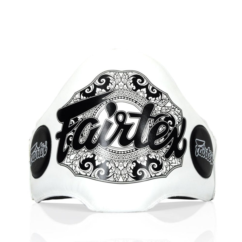 Fairtex BPV2 Lightweight Belly Pad (A.K.A. "The Champion Belt") - Wit