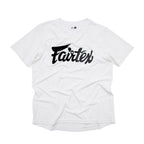 Fairtex Signature Tee - 4 way stretch - Wit