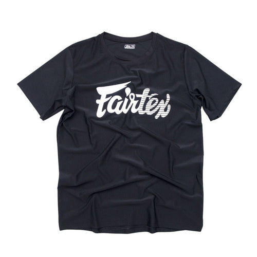 Fairtex Signature Tee - 4 way stretch - Zwart