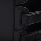 Fairtex SP10 Calfkick Pads - Zwart - Paar – detail van de bevestigingsbanden
