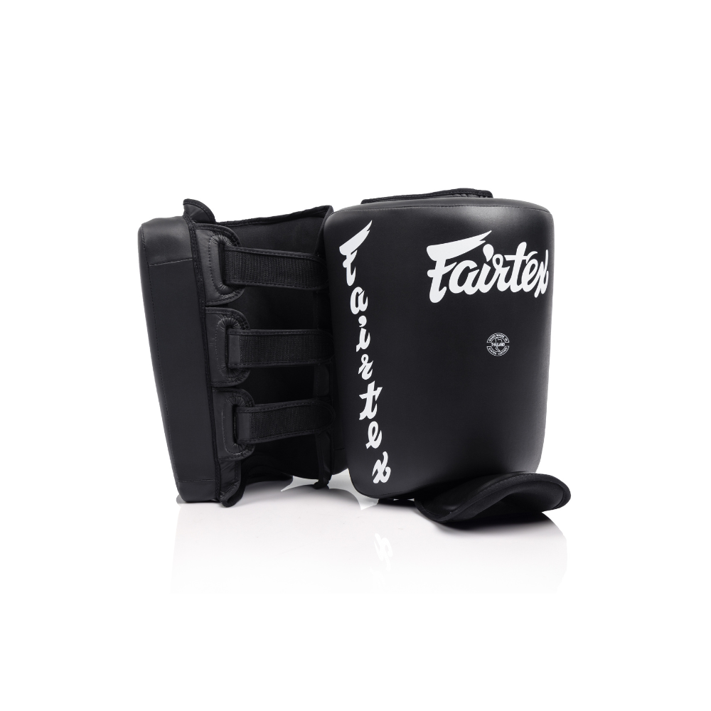 Fairtex SP10 Calfkick Pads - Zwart - Paar – voor- en achterzijde