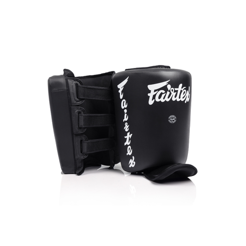 Fairtex SP10 Calfkick Pads - Zwart - Paar – voor- en achterzijde